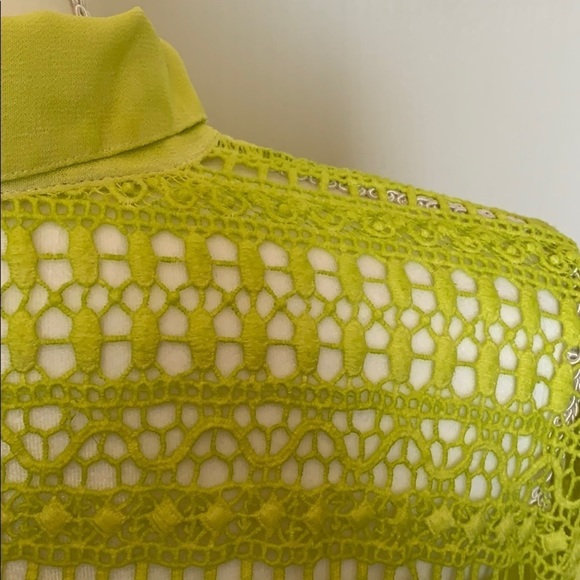 Chico’s Long Sleeve Sheer Embroidered Top #44 - Picture 3 of 5